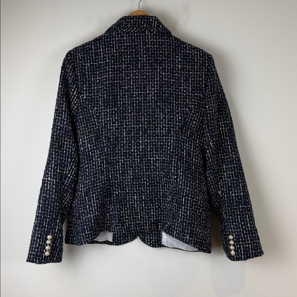 Autres Filles Dark Blue Textured Blazer Size Large - Picture 3 of 7